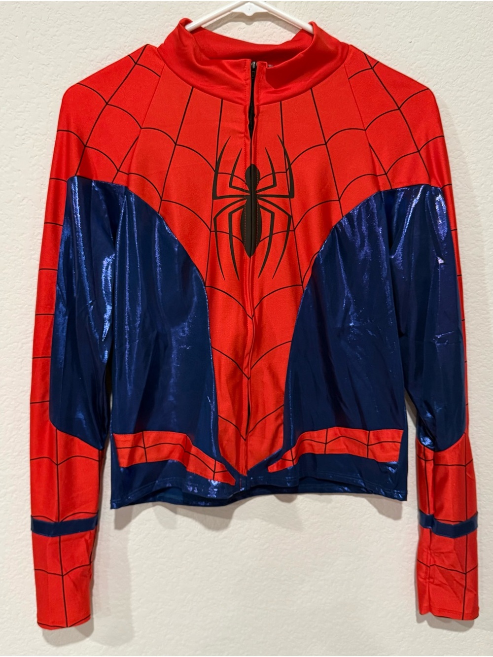 Spiderman Red and Blue Shiny Web-Accent Women’s Costume